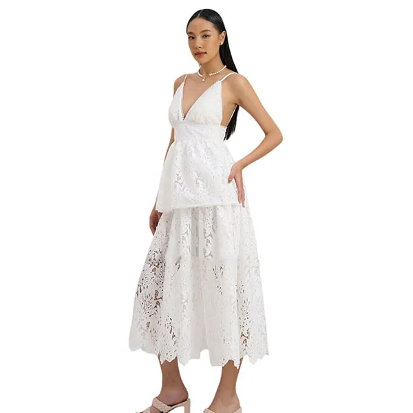 Váy Xòe Nữ F2 Fashion & Freedom Women's City Girl D753-T-S-0923 Màu Trắng Size S