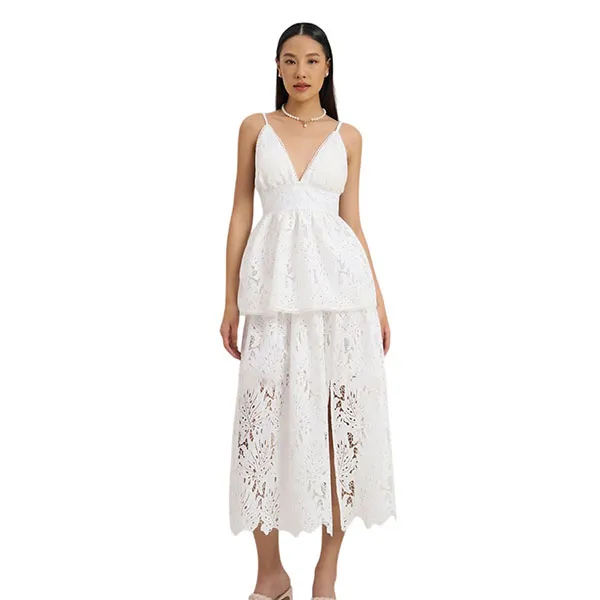 Váy Xòe Nữ F2 Fashion & Freedom Women's City Girl D753-T-S-0923 Màu Trắng Size S