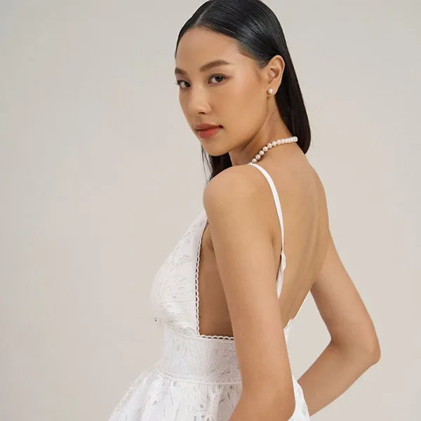 Váy Xòe Nữ F2 Fashion & Freedom Women's City Girl D753-T-S-0923 Màu Trắng Size S