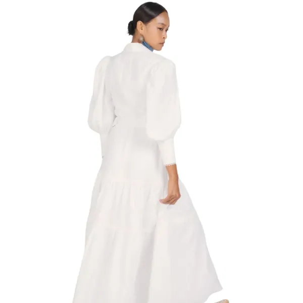 Váy Xòe Nữ F2 Fashion & Freedom Women's New Linen New Horizon D592-T-S-0322 Màu Trắng Size S
