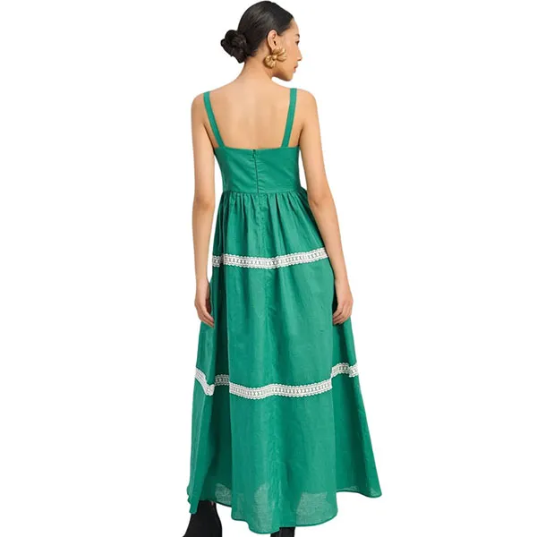 Váy Xòe Nữ F2 Fashion & Freedom Women's The Art Of Styling D758-XL-S-0923 Màu Xanh Lá Size S