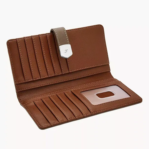 Ví Da Nam Fossil Lennox Tab Bifold SL10036793 Màu Nâu Xám