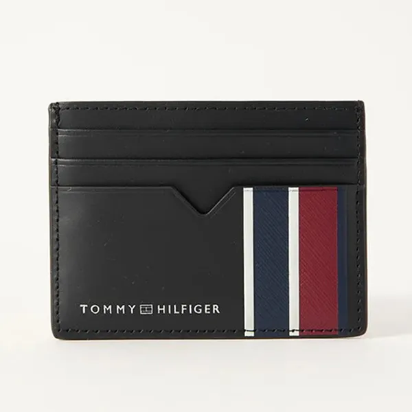 Ví Đựng Thẻ Nam Tommy Hilfiger TH Corporate Card Holder 12780 - BDS Màu Đen