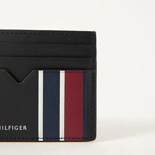 Ví Đựng Thẻ Nam Tommy Hilfiger TH Corporate Card Holder 12780 - BDS Màu Đen
