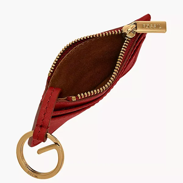 Ví Nữ Fossil Lennox Zip Card Case SL10078611 Màu Đỏ