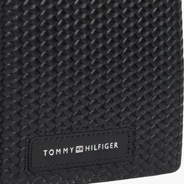 Ví Nam Tommy Hilfiger Texture Mini Card Wallet 13728 - BDS Màu Đen