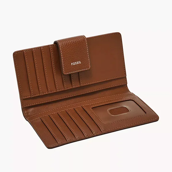 Ví Nữ Fossil Logan RFID Tab Clutch SL10100994 Màu Nâu