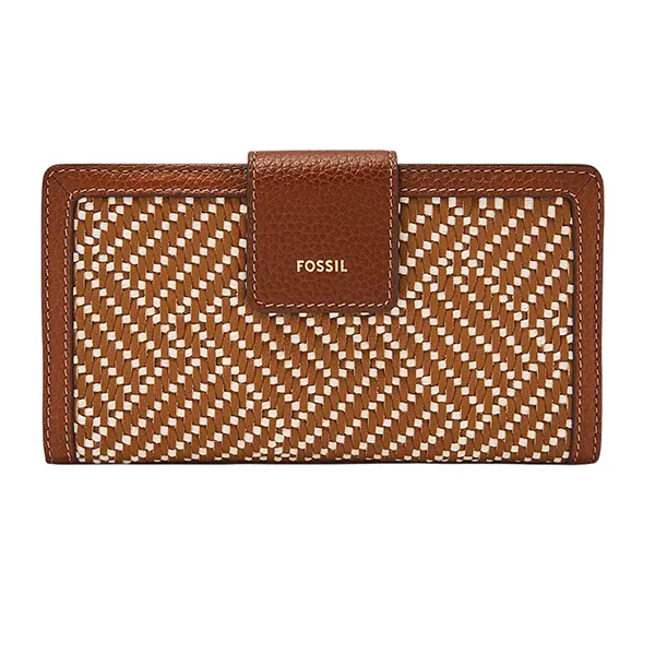 Ví Nữ Fossil Logan RFID Tab Clutch SL10100994 Màu Nâu