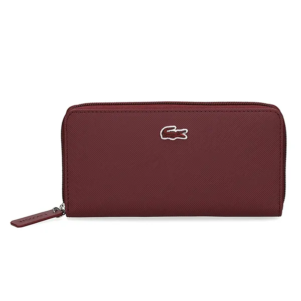 Ví Nữ Lacoste Large L.12.12 Concept Billfold NF2900PO N61 Màu Đỏ Tía