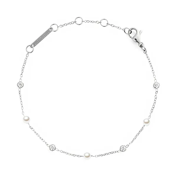 Vòng Đeo Tay Daniel Wellington Pearl Bracelet Silver DW00401951 Màu Bạc