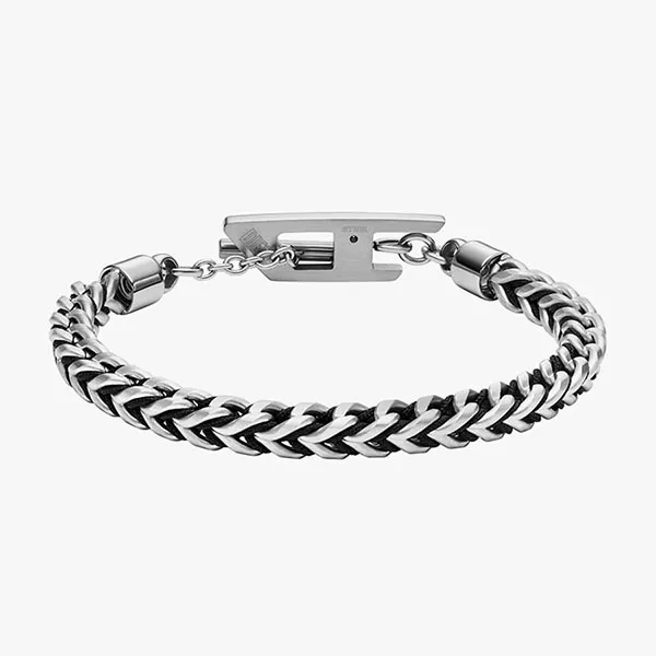 Vòng Đeo Tay Diesel Chain Bracelet Stainless Steel Bracelet DX1540040 Màu Bạc