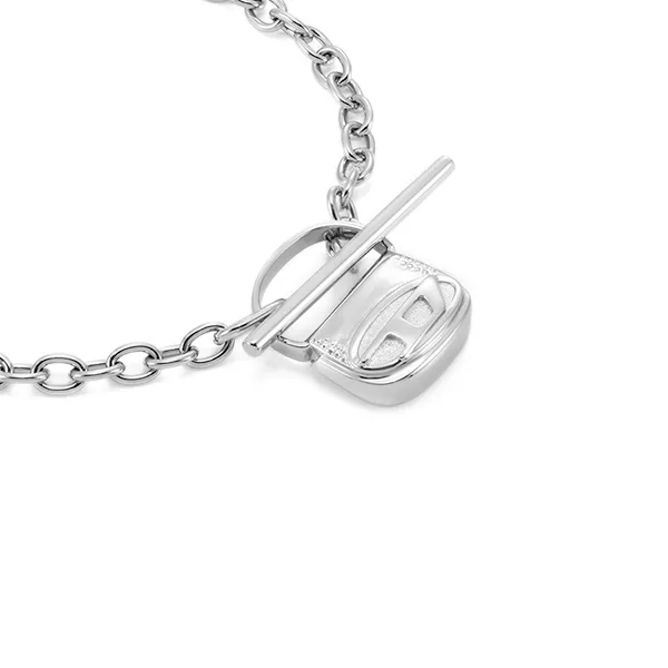 Vòng Đeo Tay Diesel Stainless Steel Bracelet DX1592040 Màu Bạc