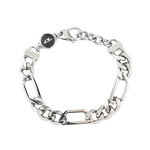 Vòng Đeo Tay Nam Diesel Men Stainless Steel Silver Tone Bracelet DX1351040 Màu Bạc