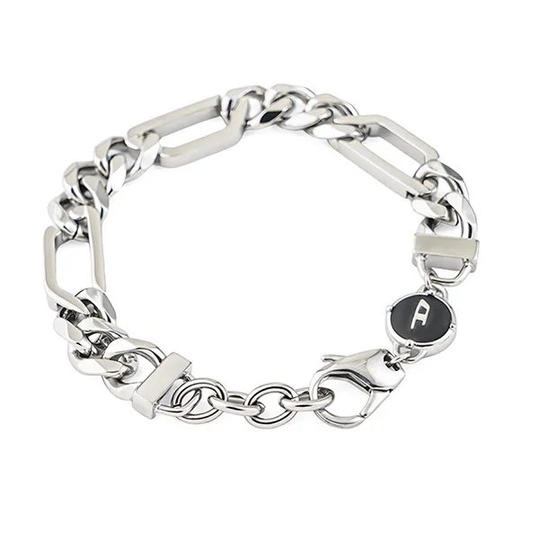 Vòng Đeo Tay Nam Diesel Men Stainless Steel Silver Tone Bracelet DX1351040 Màu Bạc