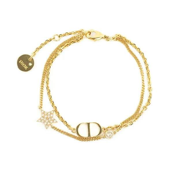 Vòng Đeo Tay Nữ Dior Petit Star CD Bracelet Màu Vàng