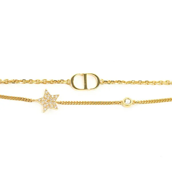 Vòng Đeo Tay Nữ Dior Petit Star CD Bracelet Màu Vàng