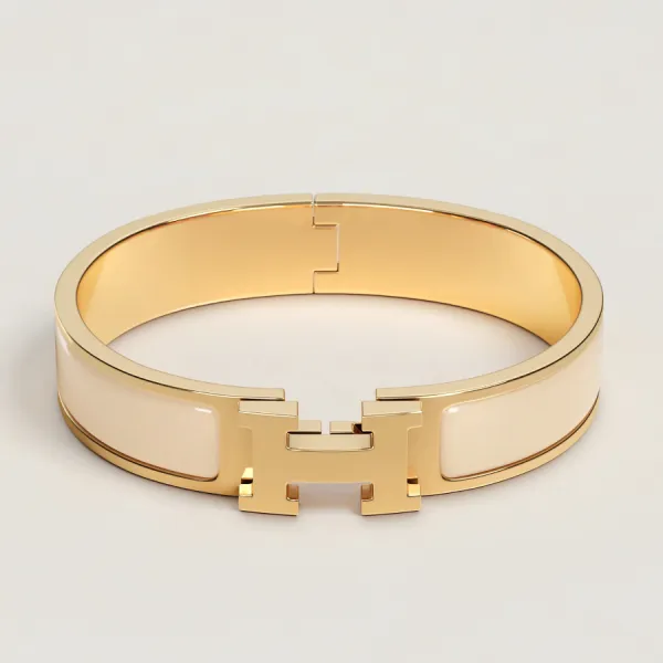 Vòng Đeo Tay Nữ Hermès Clic H Bracelet Yellow Gold H700001F 85GM Màu Vàng Gold