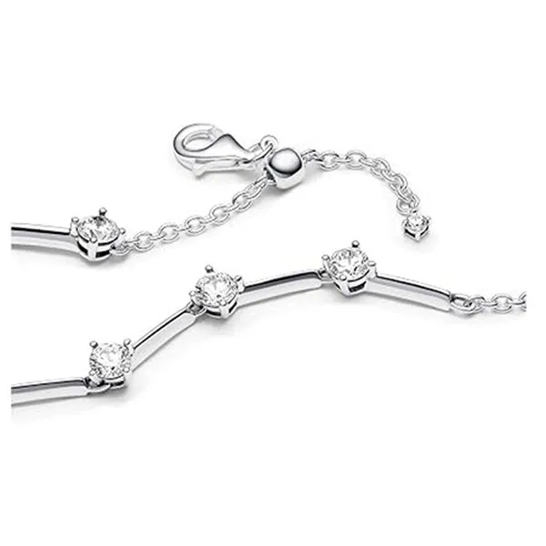 Vòng Đeo Tay Nữ Pandora Sparkling Bars Bracelet 593009C01 Màu Bạc Size 18