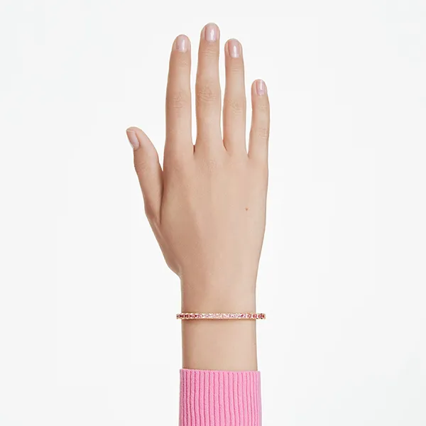 Vòng Đeo Tay Nữ Swarovski Matrix Bangle 5720623 Màu Vàng/Hồng Size S