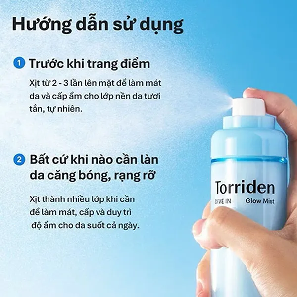 Xịt Dưỡng Căng Bóng Torriden Dive In Glow Mist 120ml