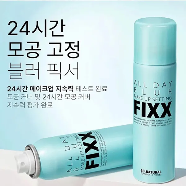 Xịt Khóa Nền So'Natural All Day Blur Makeup Setting Fixx 75ml