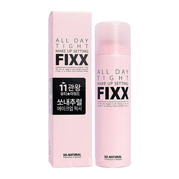 Xịt Khóa Nền So' Natural All Day Tight Make Up Setting Fixx 120ml