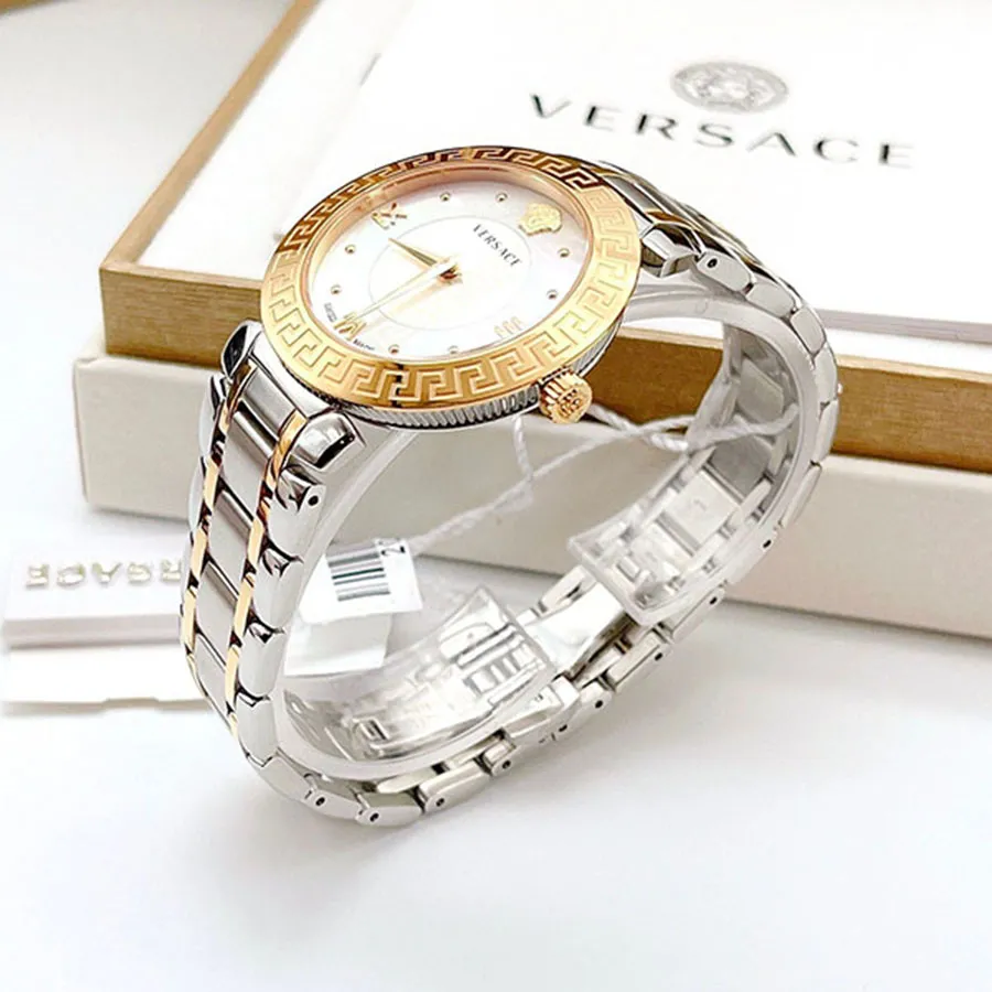 Đồng Hồ Nữ Versace Daphnis Swiss Quartz Watch V16060017 Màu Bạc - Vàng