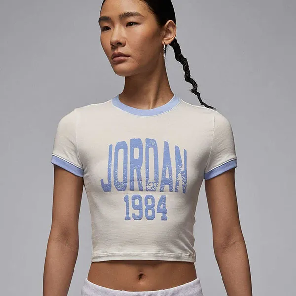 Áo Croptop Nike Jordan Graphic T-shirt HJ0197-133 Màu Trắng Size M