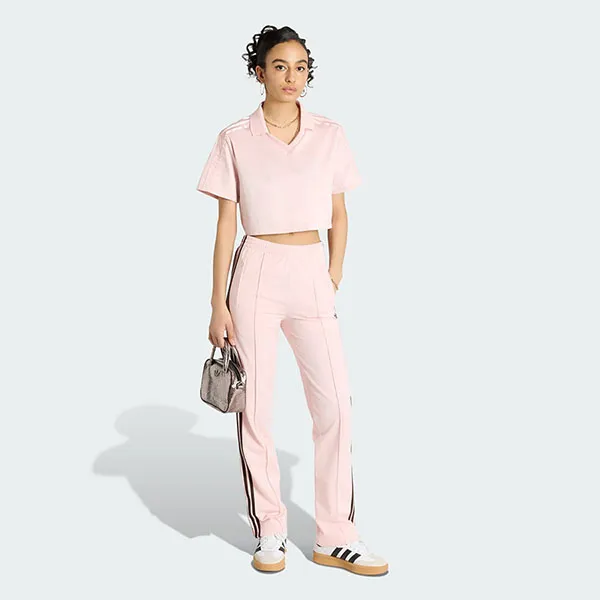 Áo Croptop Nữ Adidas Pearl Jersey Jacqard Pink KE3372 Màu Hồng Size S