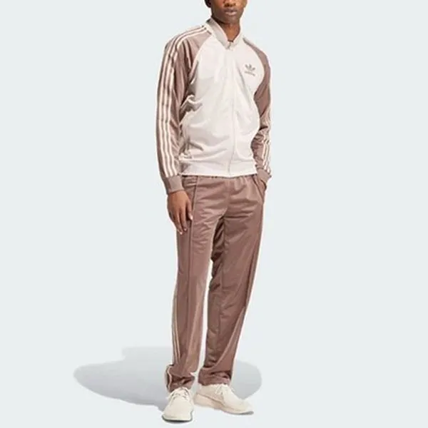 Áo Khoác Nam Adidas Track Top SST Brown IS3322 Màu Be Nâu Size XS