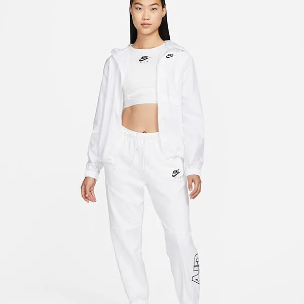 Áo Khoác Nữ Nike Sportswear Essential Repel Woven Jacket White DM6180-100 Màu Trắng Size L