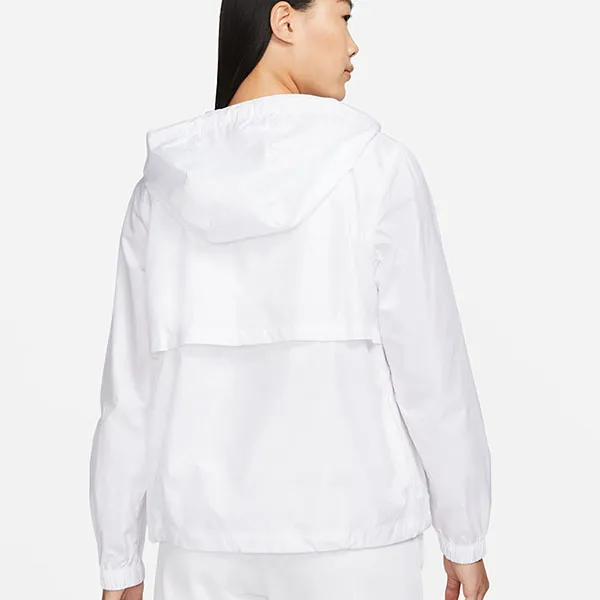 Áo Khoác Nữ Nike Sportswear Essential Repel Woven Jacket White DM6180-100 Màu Trắng Size L