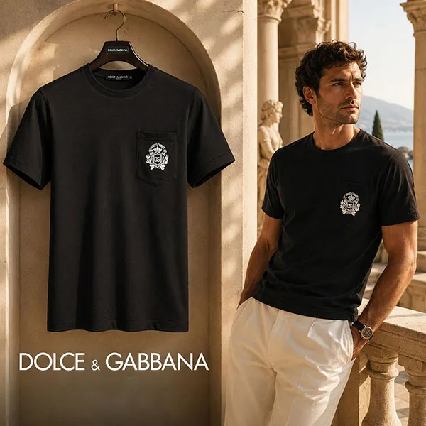 Áo Phông Nam Dolce & Gabbana D&G G8RA2Z G7PZE N000 Màu Đen Size 48
