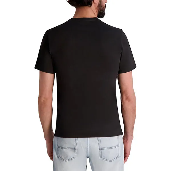 Áo Phông Nam Karl Lagerfeld Paris Short Sleeve Crewneck Graphic Design T-Shirt G2172 Black Màu Đen Size S
