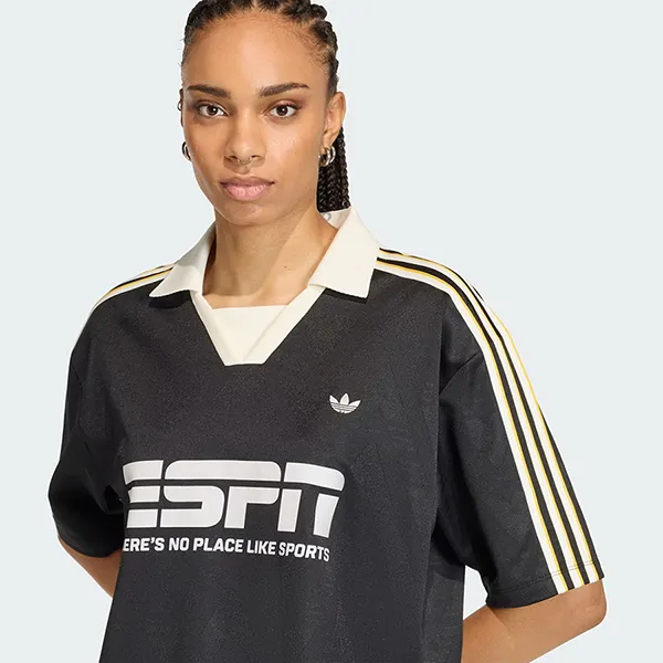 Áo Polo Adidas Football Jersey Sponsor KC9107 Màu Đen Size XS