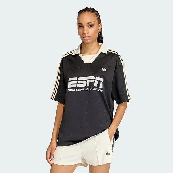 Áo Polo Adidas Football Jersey Sponsor KC9107 Màu Đen Size XS