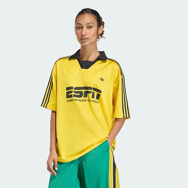 Áo Polo Adidas Football Jersey Sponsor KC9115 Màu Vàng Size S