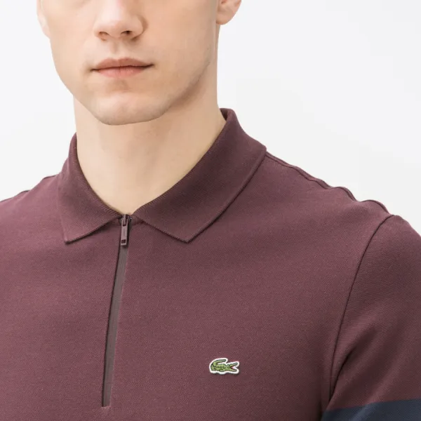 Áo Polo Dài Tay Nam Lacoste Men's Slim Fit PH1920-20M Phối Màu Size 2