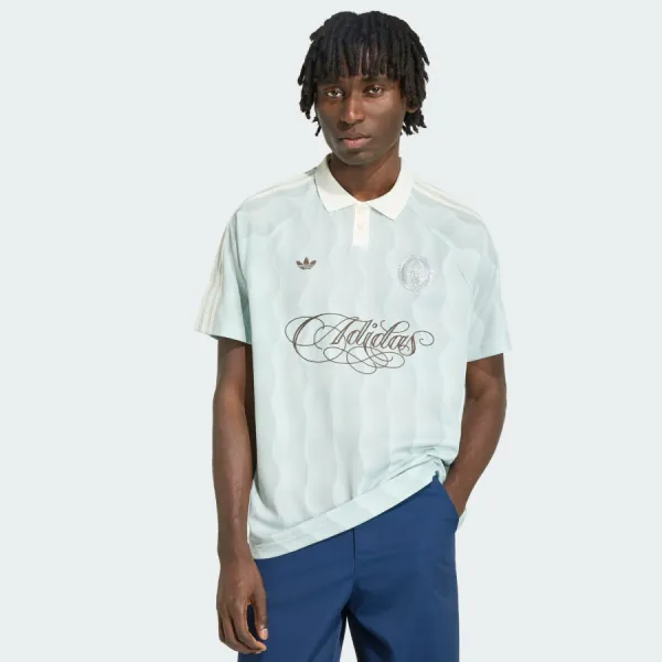 Áo Polo Nam Adidas Summer Jersey KX1256 Màu Xanh Nhạt Size S
