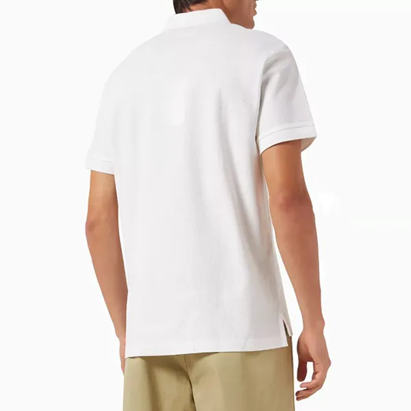 Áo Polo Nam Burberry Eddie Polo Shirt Màu Trắng Size XS
