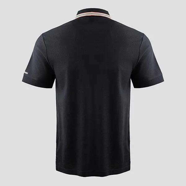 Áo Polo Nam Burberry Icon Stripe Lightweight With Logo 81118111 Màu Đen Size M