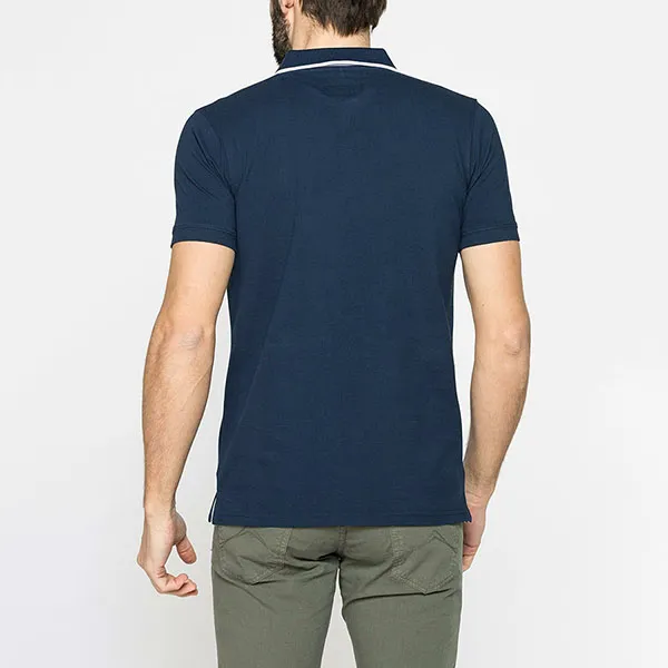 Áo Polo Nam Carrera Jeans Pique Cotton 819C0075A_687 Màu Xanh Đậm Size M
