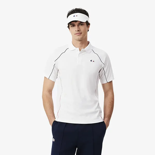 Áo Polo Nam Lacoste French Tennis Team DH0468 - 001 Màu Trắng Size 3