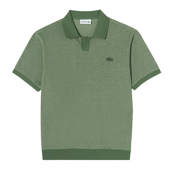 Áo Polo Nam Lacoste Men's Basic Open Collar Short Sleeve Regular Fit Polo Shirt PH387E 02M Màu Xanh Green Size 3
