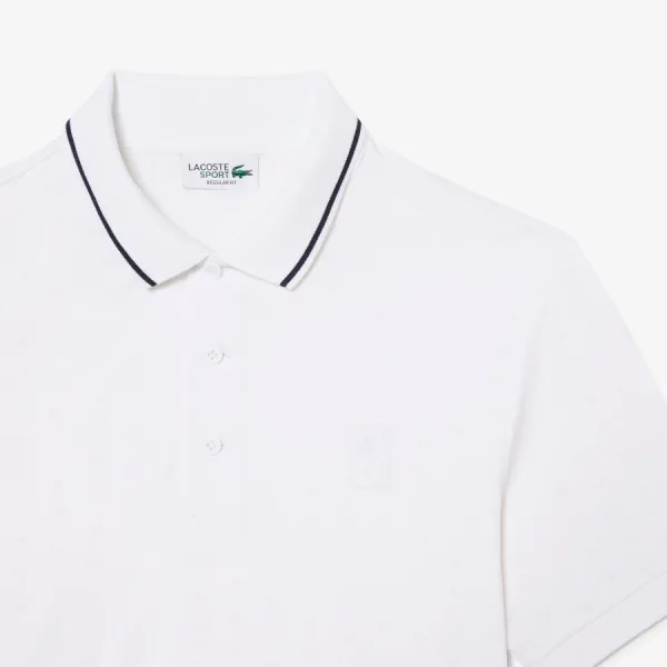 Áo Polo Nam Lacoste Ultra Dry Heritage DH0164 - 001 Màu Trắng Size 3