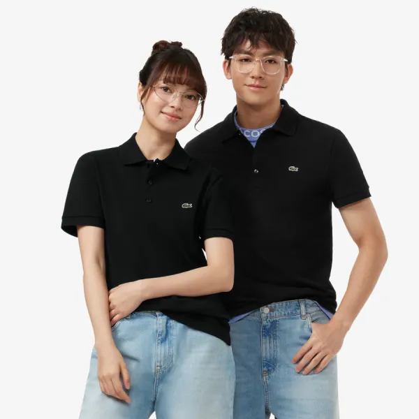 Áo Polo Nam Lacoste Men's Piqué Slim Fit Stretch PH6348 - 031 Màu Đen Size 2