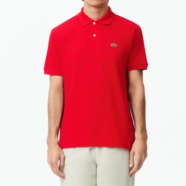 Áo Polo Nam Lacoste Men's Plain Classic Fit L1212 - 240 Màu Đỏ Size 2