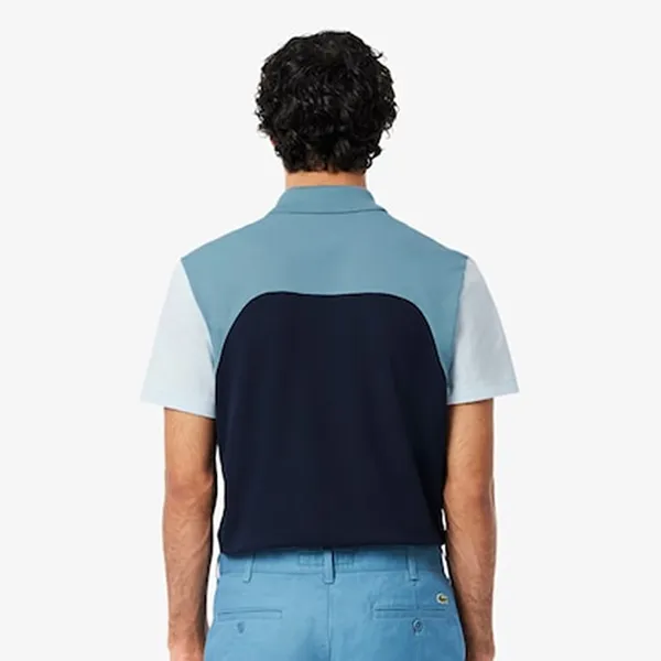 Áo Polo Nam Lacoste Men's Regular Fit L.12.12 Colorblock Polo PH9563-I0M Màu Xanh Blue Size 4