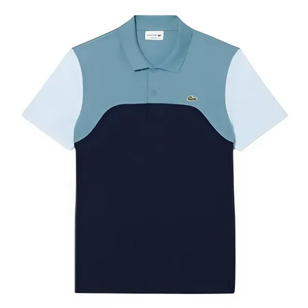 Áo Polo Nam Lacoste Men's Regular Fit L.12.12 Colorblock Polo PH9563-I0M Màu Xanh Blue Size 4
