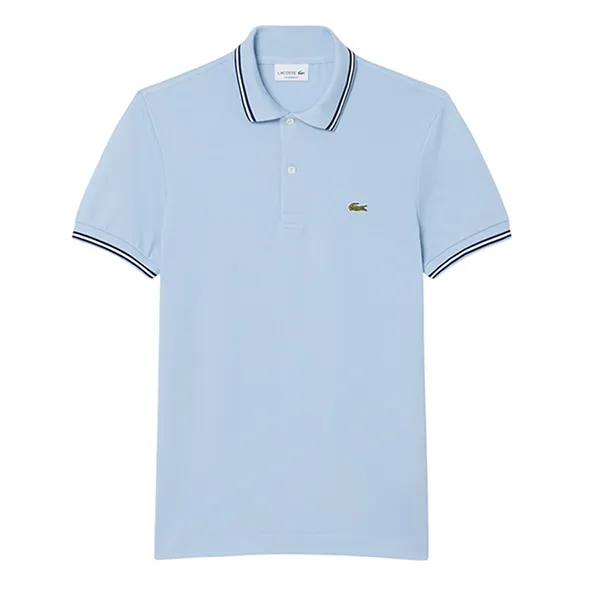 Áo Polo Nam Lacoste Men's Regular Fit Trim Accent L.12.12 Polo PH9875 - HBA Màu Xanh Blue Size 4
